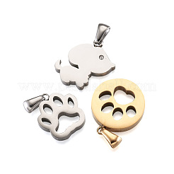 304 Stainless Steel Pendants&nbsp;STAS-FW0001-09