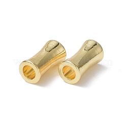 真鍮ビーズ  竹の棒  18KGP本金メッキ  6x3mm  穴：1.6mm&nbsp;X-KK-P223-18G