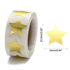 Metallic Foil Star Shape Paper Sticker Labels&nbsp;DIY-E023-03