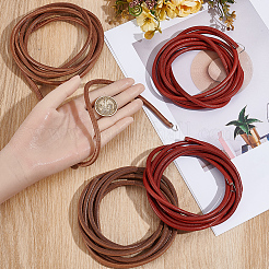 4Pcs 2 Colors Leather Belt Treadle Parts with Iron Hook&nbsp;SENE-CY0001-15