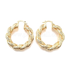 Brass Hoop Earrings for Women&nbsp;EJEW-F365-01G