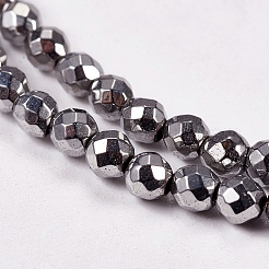 Electroplate Non-magnetic Synthetic Hematite Beads Strands&nbsp;X-G-J169B-3mm-02