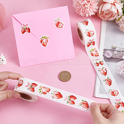Strawberry Shaped Stickers Roll&nbsp;STIC-WH0012-13
