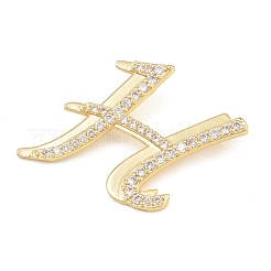 Brass Micro Pave Clear Cubic Zirconia Pendants&nbsp;CU-CBA8481-01G-H