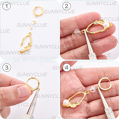16Pcs Brass Earring Findings&nbsp;KK-SC0006-60
