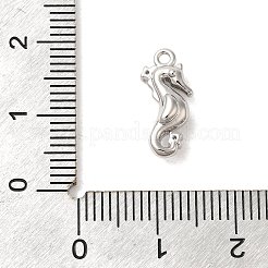 Marine Animal Theme Platinum  Brass Micro Pave Clear Cubic Zirconia Pendants&nbsp;LS-KK-U031-01P-02