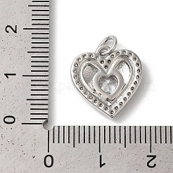 Rack Plating Brass Clear Cubic Zirconia Pendants&nbsp;KK-Z056-16P
