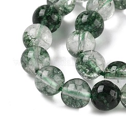 Dyed Round Natural Crackle Quartz Beads Strands&nbsp;G-K084-8mm-04A