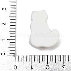 キュートな樹脂カボション  猫  淡い茶色  24.5x19x6.5mm&nbsp;CRES-D302-01E