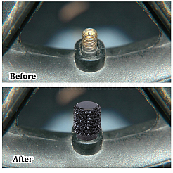 8Pcs Rubber Rhinestone Tire Valve Stem Caps&nbsp;FIND-GF0009-36A