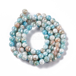 Electroplated Glass Beads Strands&nbsp;LS-GLAA-C023-01C