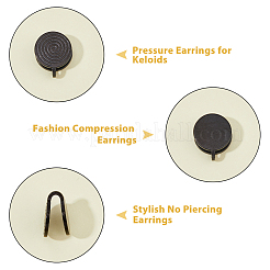 8Pcs 304 Stainless Steel Vortex Cuff Earrings&nbsp;EJEW-FI0003-29G