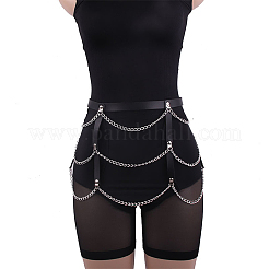 2Pcs 2 Style Punk Style PU Leather Corset Belts&nbsp;AJEW-WR0002-05