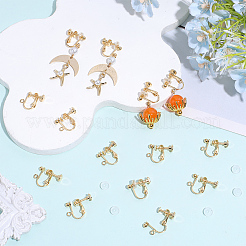 20Pcs 316 Surgical Stainless Steel Clip-on Earring Findings&nbsp;STAS-BBC0010-93