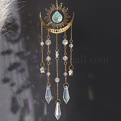 Metal Sun/Moon Pendant Decorations&nbsp;PW23111688299