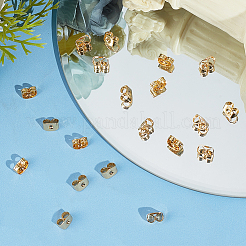 100Pcs Brass Ear Nuts&nbsp;KK-BBC0012-24