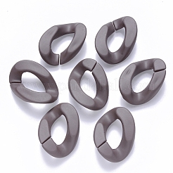 Opaque Spray Painted Acrylic Linking Rings&nbsp;OACR-S036-001B-I06