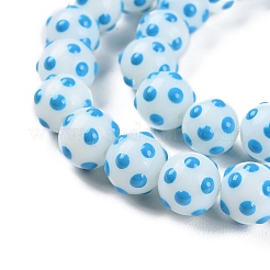 Baking Paint Glass Beads Strands&nbsp;LAMP-F032-02B