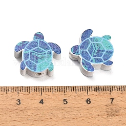 Ocean Printed Wood Beads&nbsp;WOOD-D289-03B