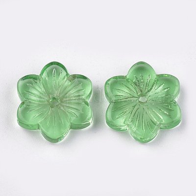 Spray Painted Glass Beads&nbsp;GGLA-S046-01D-1