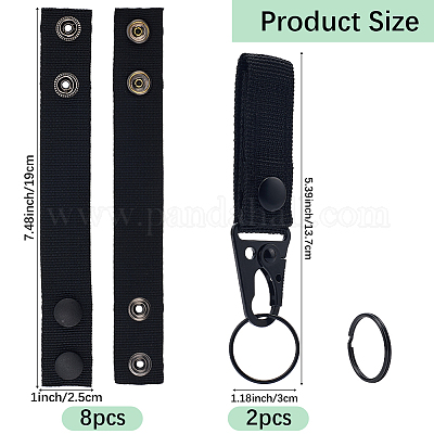 Nylon Tactical Wide Strap Loop Keepers&nbsp;DIY-CP0013-40-1