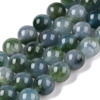 Dyed Natural White Jade Beads Strands&nbsp;G-T138-8mm-2104-1