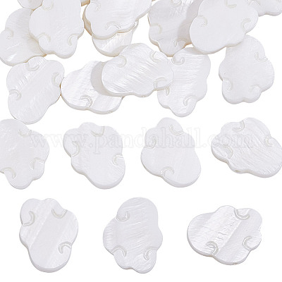 24Pcs Natural Freshwater Shell Carved Beads&nbsp;BSHE-NB0001-36-1