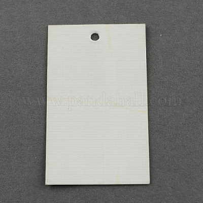 クラフト紙ペーパータグ値札タグ  長方形  ホワイト  50x30mm&nbsp;CDIS-R022-02-1