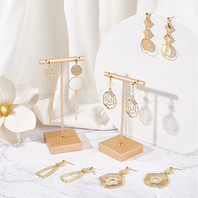 Gold Earring Diy Set DIY Geometry Dangle Stud Earring Making Kit