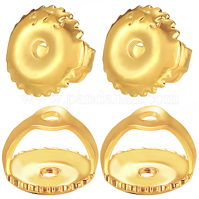 30Pcs Brass Ear Nuts&nbsp;KK-BBC0019-92G-1