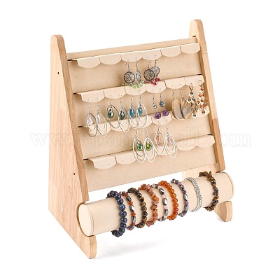 Wood Earring Displays&nbsp;EDIS-E024-01B-1