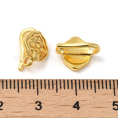 Rack Plating Brass Cloud Hook Clasp&nbsp;KK-F866-04-1