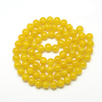Baking Paint Crackle Glass Bead Strands&nbsp;X-DGLA-Q023-8mm-YS28-1