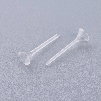 Plastic Stud Earring Findings&nbsp;KY-G006-02-4m-1