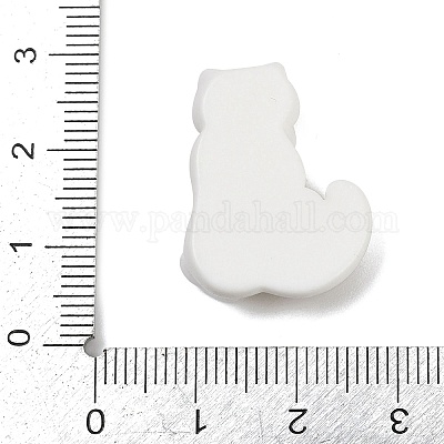 キュートな樹脂カボション  猫  淡い茶色  24.5x19x6.5mm&nbsp;CRES-D302-01E-1
