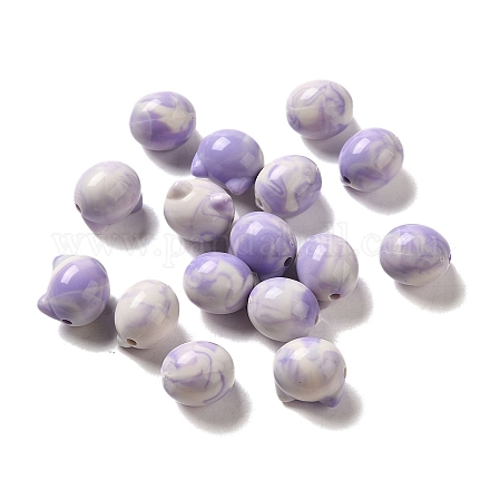 Two Tone Transparent Acrylic Beads TACR-P008-01B-07-1