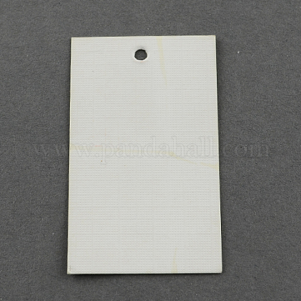 クラフト紙ペーパータグ値札タグ  長方形  ホワイト  50x30mm&nbsp;CDIS-R022-02-1
