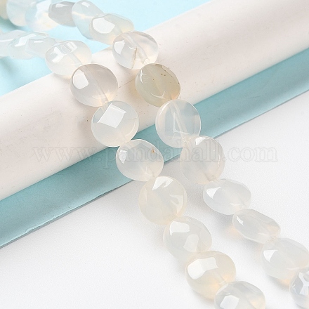 Natural White Agate Beads Strands&nbsp;G-K357-B16-01-1