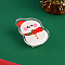 Plastic Spring Clips, Christmas Theme, for Ticket, Note, Photo, Snack Bags, Office School Supplies, Snowman Pattern, 33x27mm