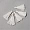 Handmade Polycotton(Polyester Cotton) Tassel Decorations, Pendant Decorations, White, 29~35mm
