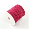 Nylon Braided Cord, Chinese Knotting Cord for Beading Jewelry Making Macrame Craft, Cerise, 1mm, about 153.1 yards(140m)/roll