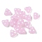 Handmade Lampwork Beads, Bumpy Triangle, Plum, 12.5~14.5x14~14.5x7~8.5mm, Hole: 1.6~1.8mm