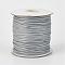 Eco-Friendly Korean Waxed Polyester Cord, Light Grey, 3mm, about 41.01~41.56 Yards(37.5~38m)/Roll