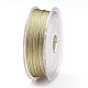 ポリエステルメタリック糸  ダークカーキ  1mm  約32.8ヤード（30m）/ロール&nbsp;OCOR-G006-02-1.0mm-46-2
