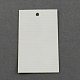 クラフト紙ペーパータグ値札タグ  長方形  ホワイト  50x30mm&nbsp;CDIS-R022-02-1