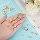 48Pcs 6 Size Brass Cord Ends&nbsp;FIND-BC0005-46-3