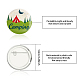 Tinplate Brooch&nbsp;JEWB-WH0012-009-2
