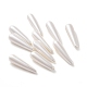 シェルパール片穴ビーズ  ティアドロップ  ホワイト  30~31x8mm  穴：0.5~1mm&nbsp;BSHE-G011-03C-5