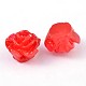 樹脂ビーズ  花  レッド  6x4mm  穴：1mm&nbsp;RESI-B3455-A99-2
