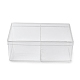 2 Grids Plastic Bead Containers with Cover&nbsp;CON-K002-03D-2
